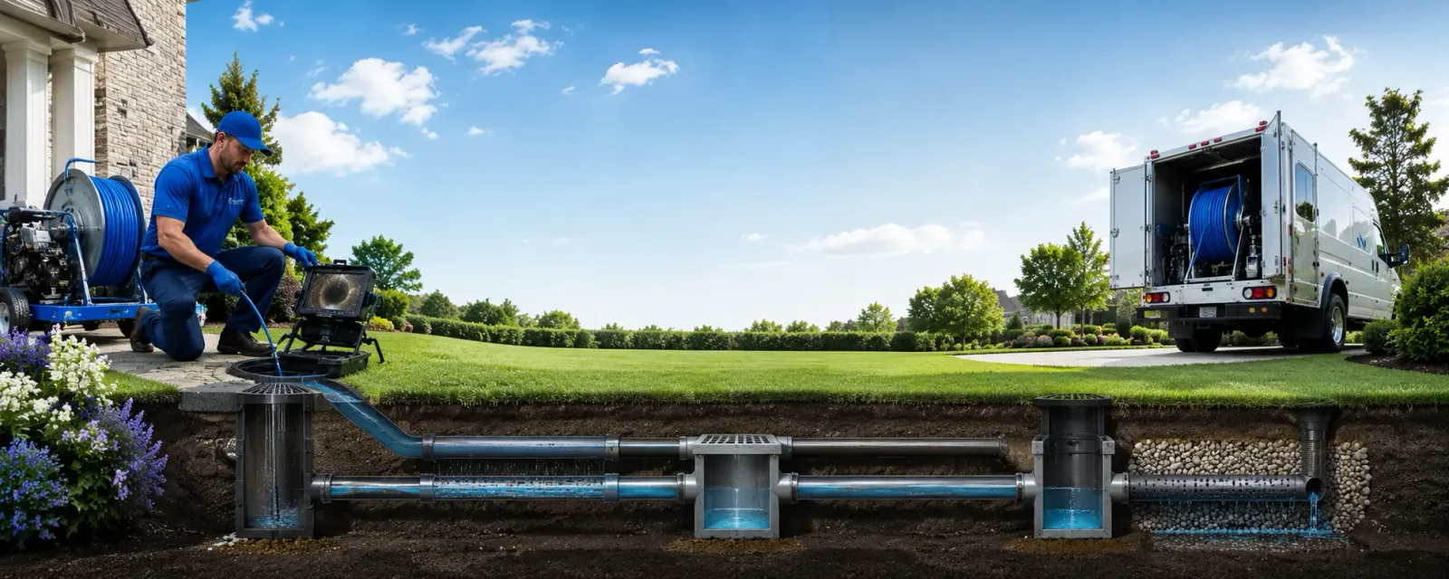 Outdoor drain cleaning information for Aquilla, TX